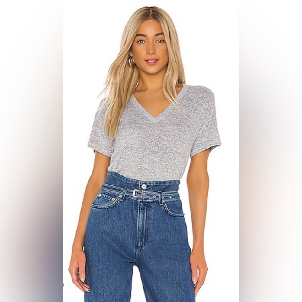 rag & bone Heather Gray Avryl V-Neck Tee